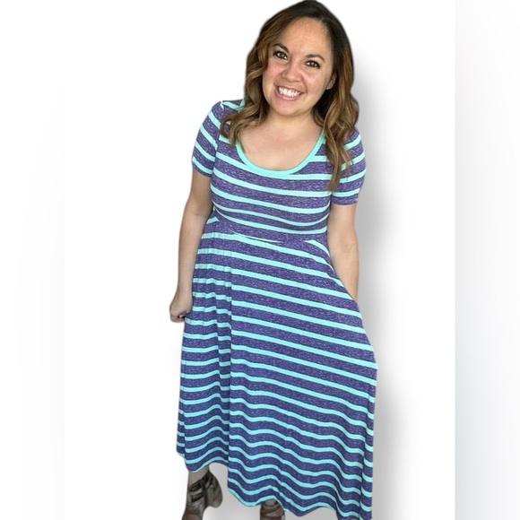 NWT - LuLaRoe Riley Midi Dress - Picture 2 of 8